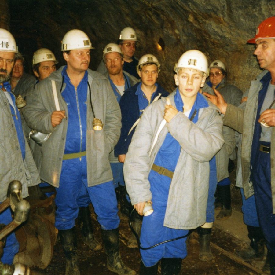 1992 Befahrung Schacht 371 Hartenstein